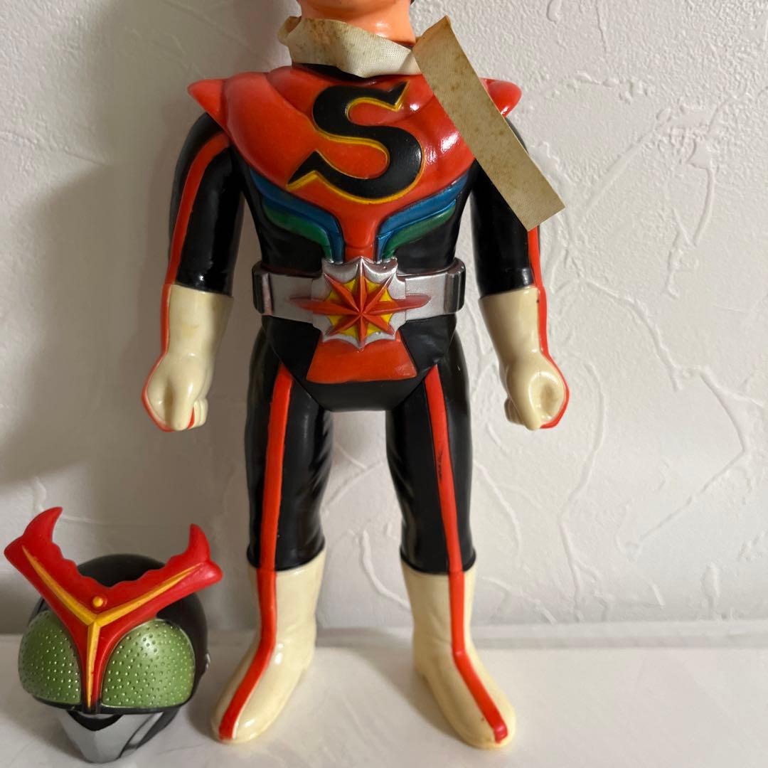 ⚠️当時物・貴重　仮面ライダーストロンガー　面取れスタンダードサイズ　　旧バンダイ