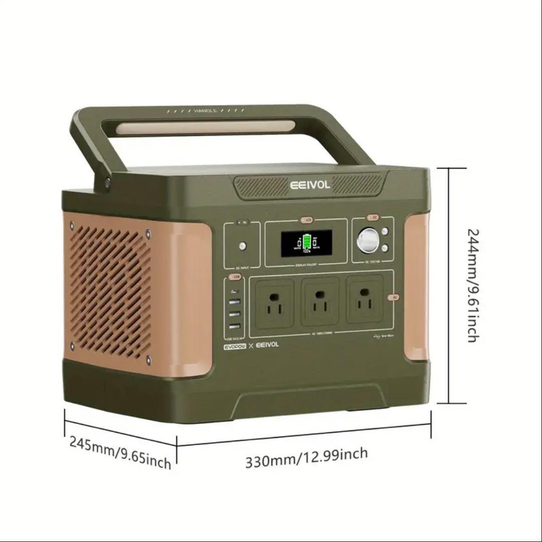 AIWOLL ポータブル電源1531Whリン酸鉄AC1200W 瞬間2400W