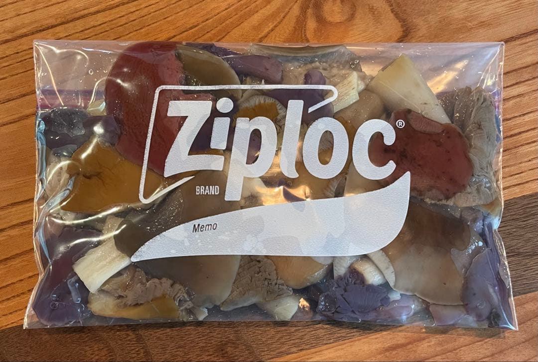 【かさしん】2025年度産 天然きのこ 塩漬け600g 送料込み！