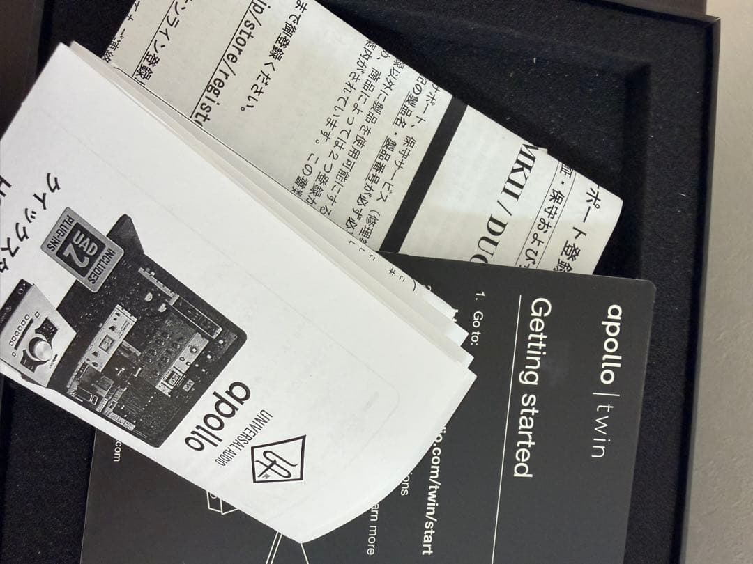 UAD Apollo Twin mk2 DUO TB3変換ケーブル付き