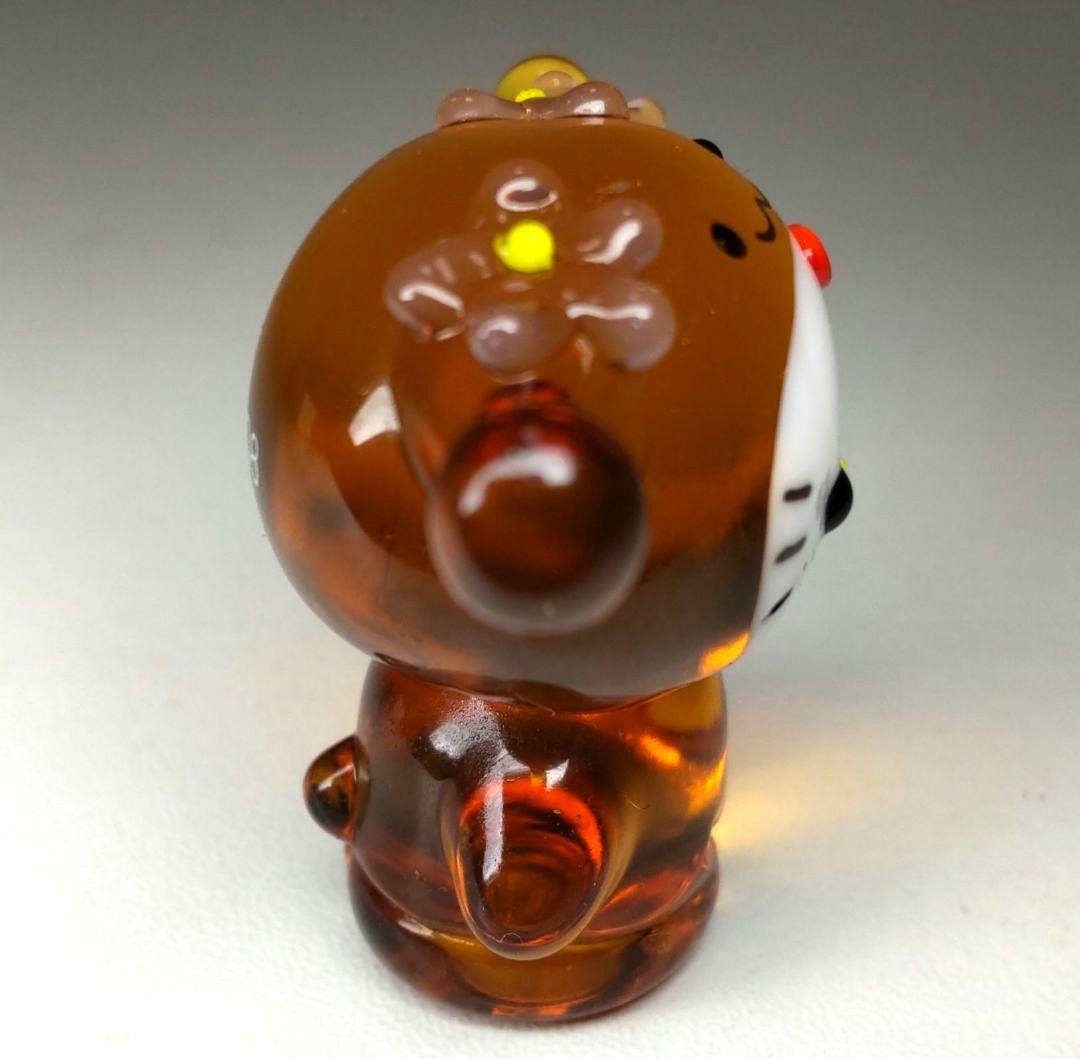 希少 ハローキティ ハーモニーランド限定 かぶりんぼ 手作りガラス細工２点セット