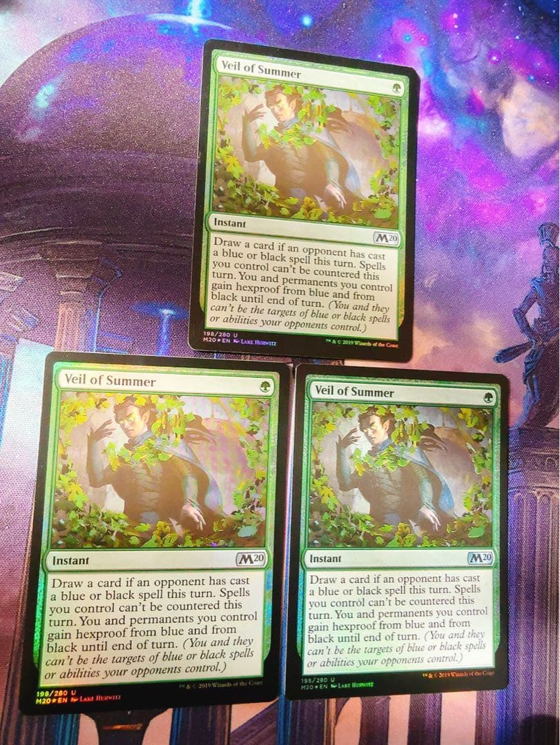 【foil】夏の帳　英語　3枚セット