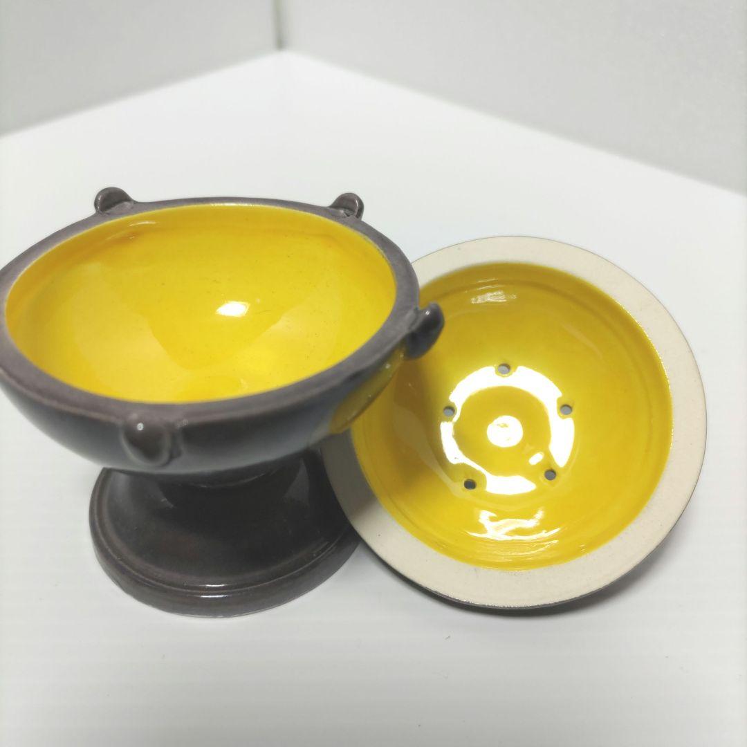 茶道具　七種 蓋置 交趾　橋本 紫雲