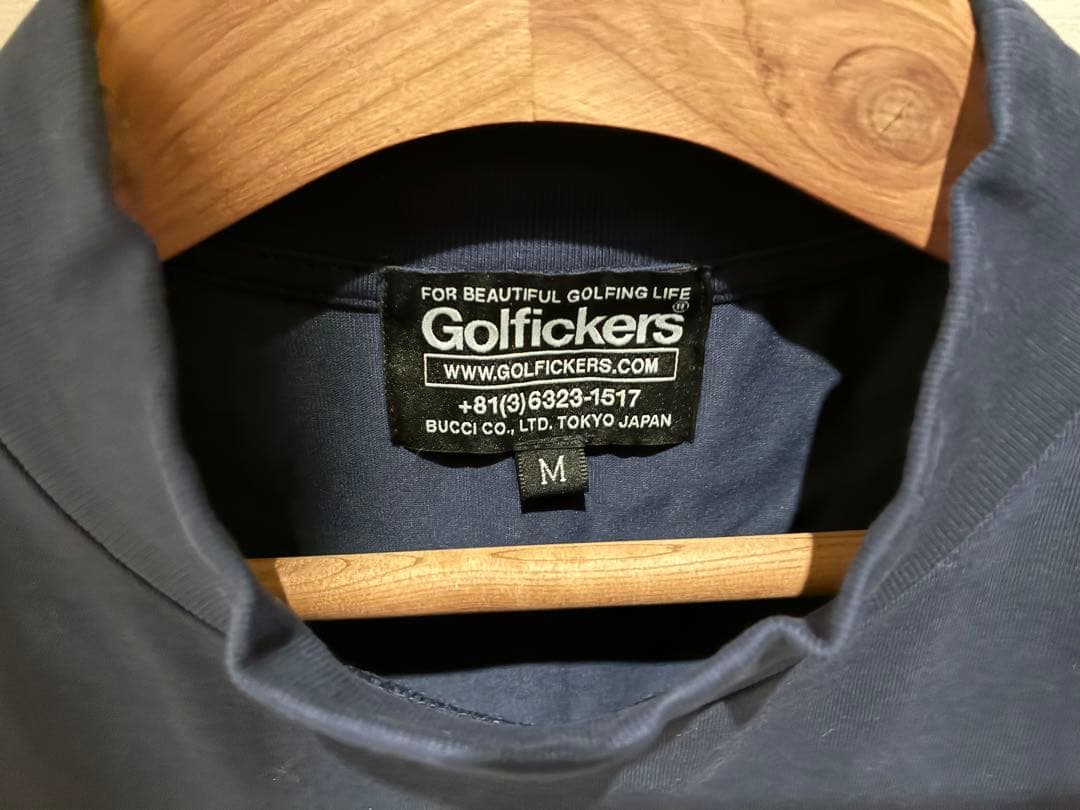 【美品】Golfickers モックネックシャツ（HOLE 555）