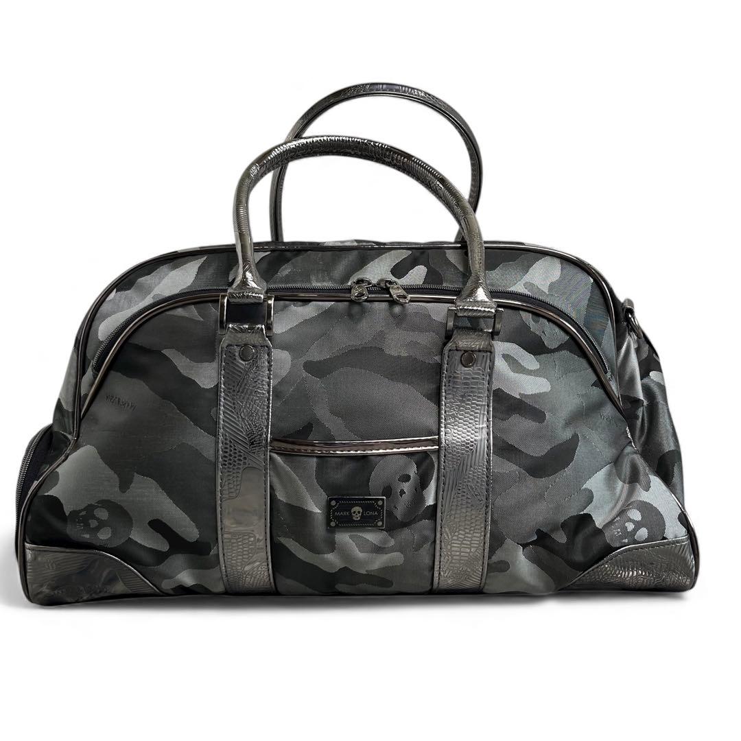 【美品】 MARK&RONA ゴルフバッグ ボストン 2way カモフラ グレー