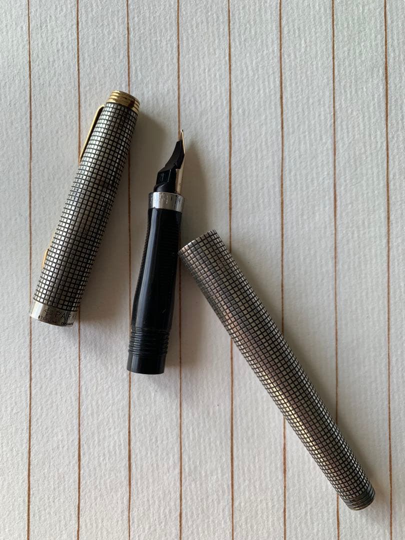 Parker 75 シルバー万年筆 14K
