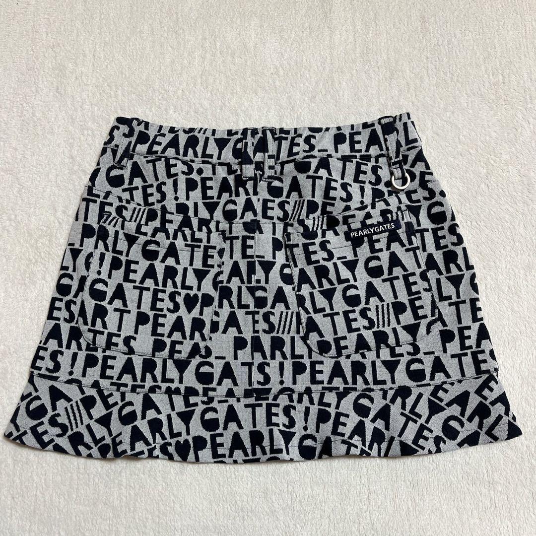 極美品　パーリーゲイツ　セットアップ　近年モデル　モックネック　ロゴ　スカート