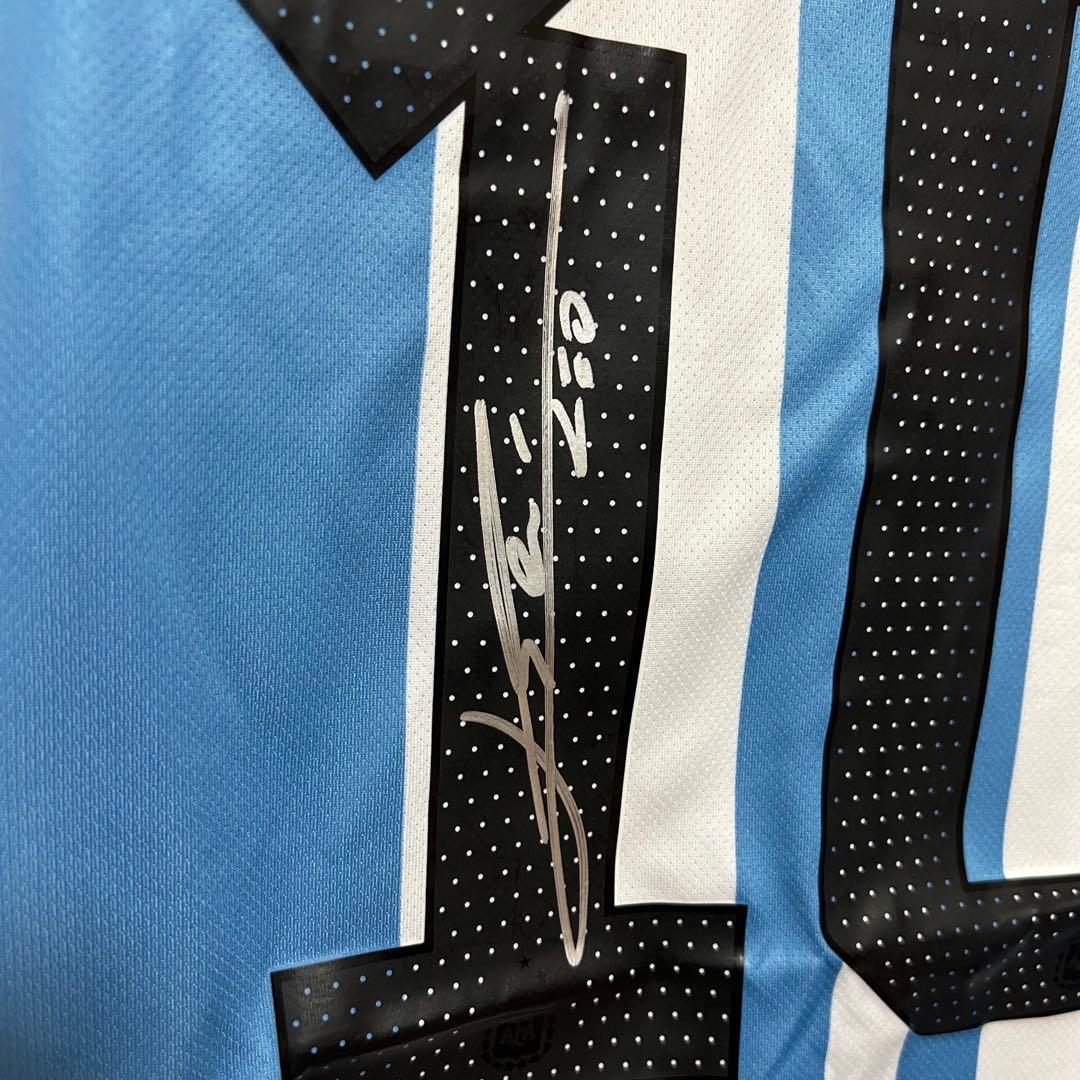 【メッシサイン入りシャツ10番~鑑定書付き~】アルゼンチン代表