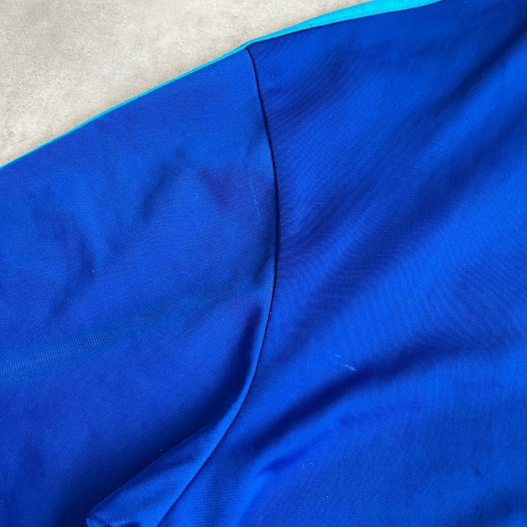 アディダス トラックジャケット ファイヤーバード 古着 青 緑 16147