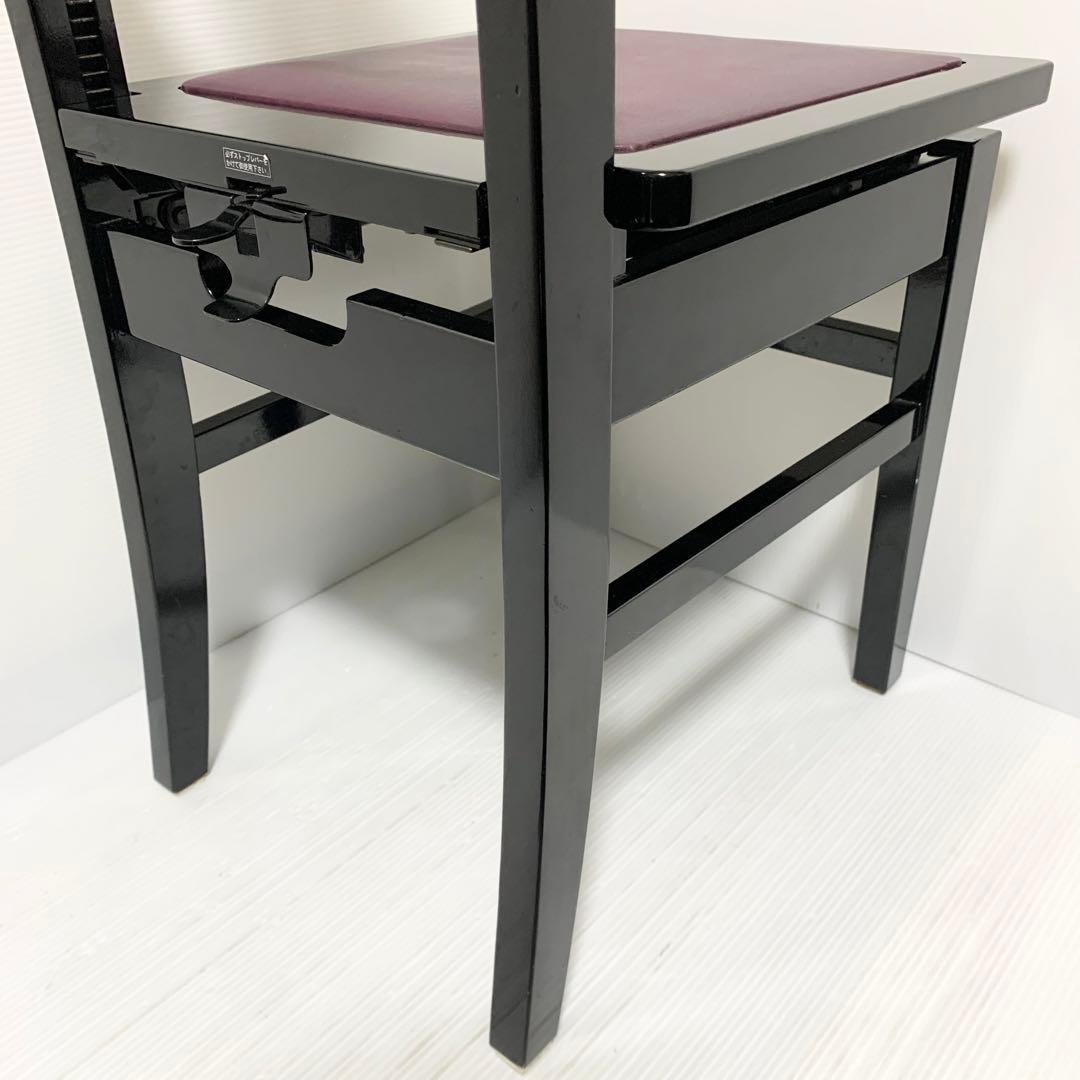 ピアノ椅子トムソン型 高低 背もたれ付き ヴィンテージ