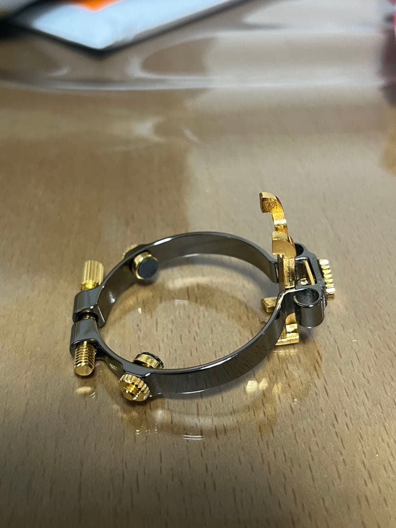 バスクラリネットリガチャー JLV プラチナメッキ