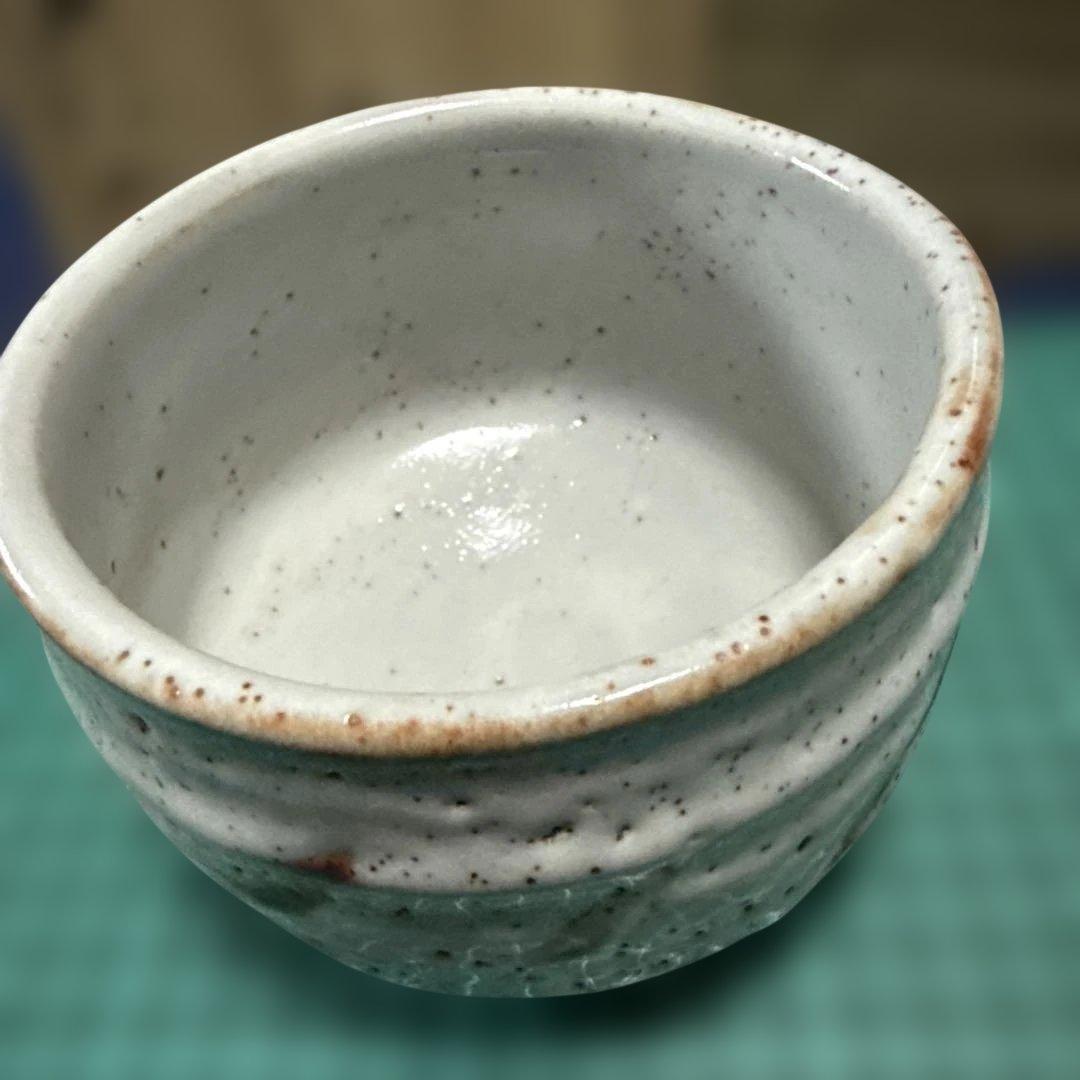 美濃焼 秀山窯 加藤秀山　志野茶碗 共箱付 茶道具 長期保管【未使用品稀少】