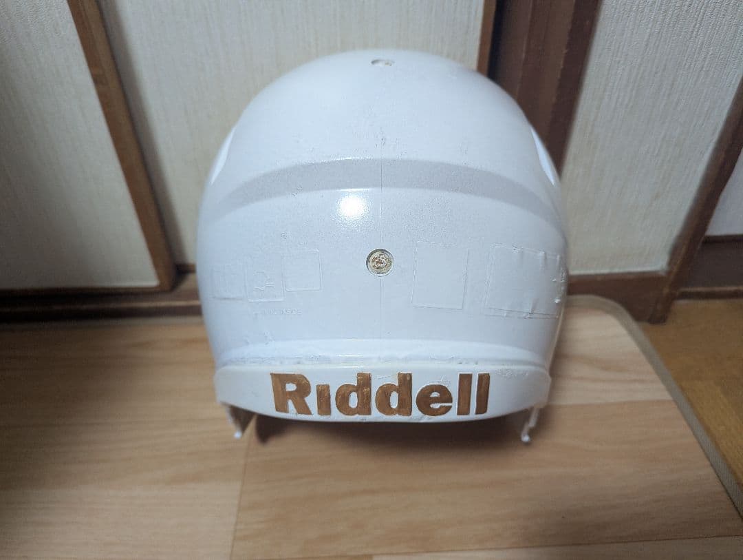 Riddell アメリカンフットボールヘルメット ホワイト/ゴールド
