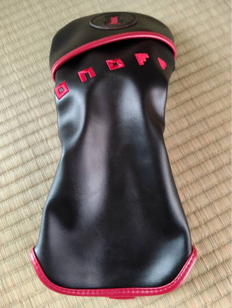 ヘッドカバー2点付きonoff スタンドゴルフバッグ ネイビー/レッド