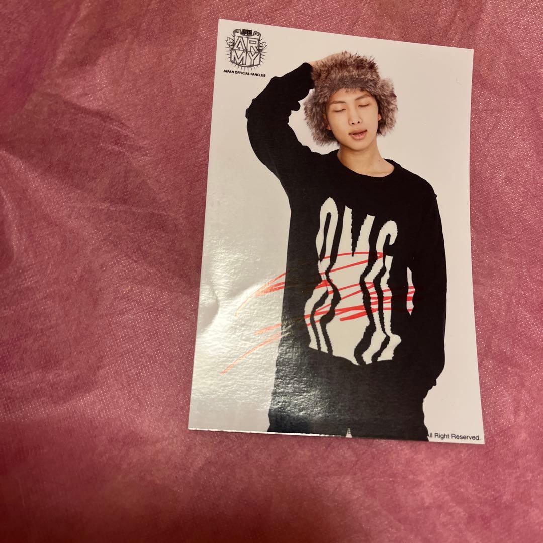 BTS RM JAPAN FC 継続特典 フォト サイン入り