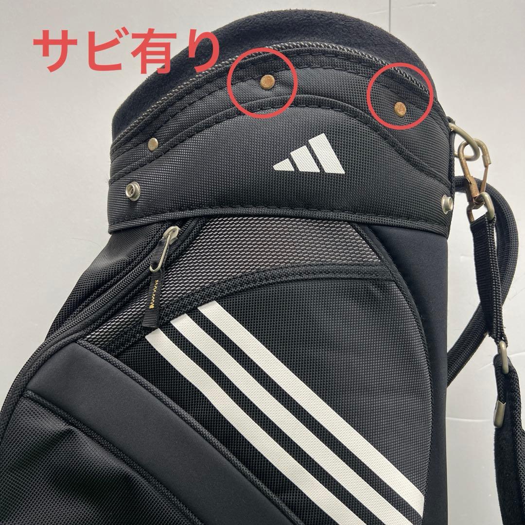 アディダス adidas ゴルフバッグ　9インチ　ブラック　メンズ　中古品