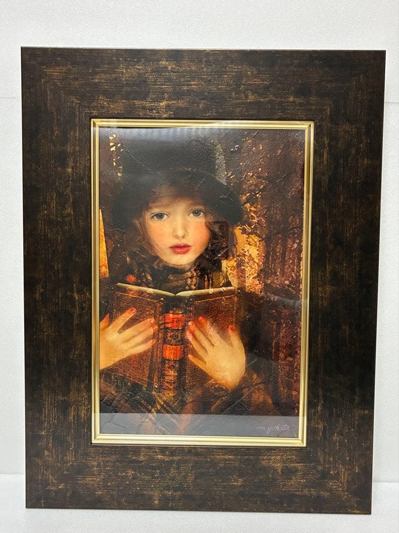 幻想世界の少女画家 横田美晴 『琥珀色の詩集』P4号 真筆作品