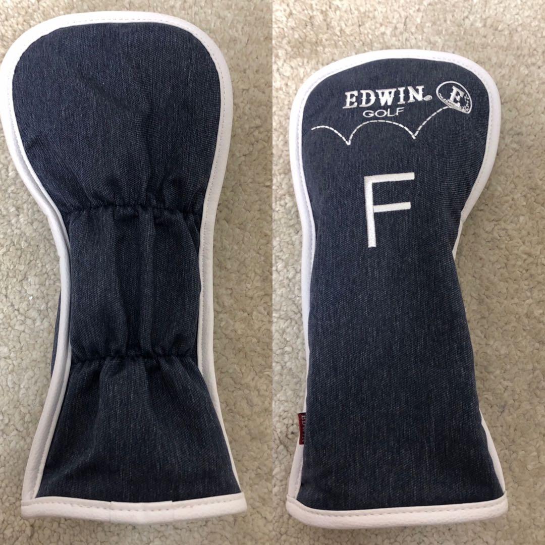 ほぼ未使用❗️希少　完売品❗️EDWIN キャディバッグ & ヘッドカバーセット