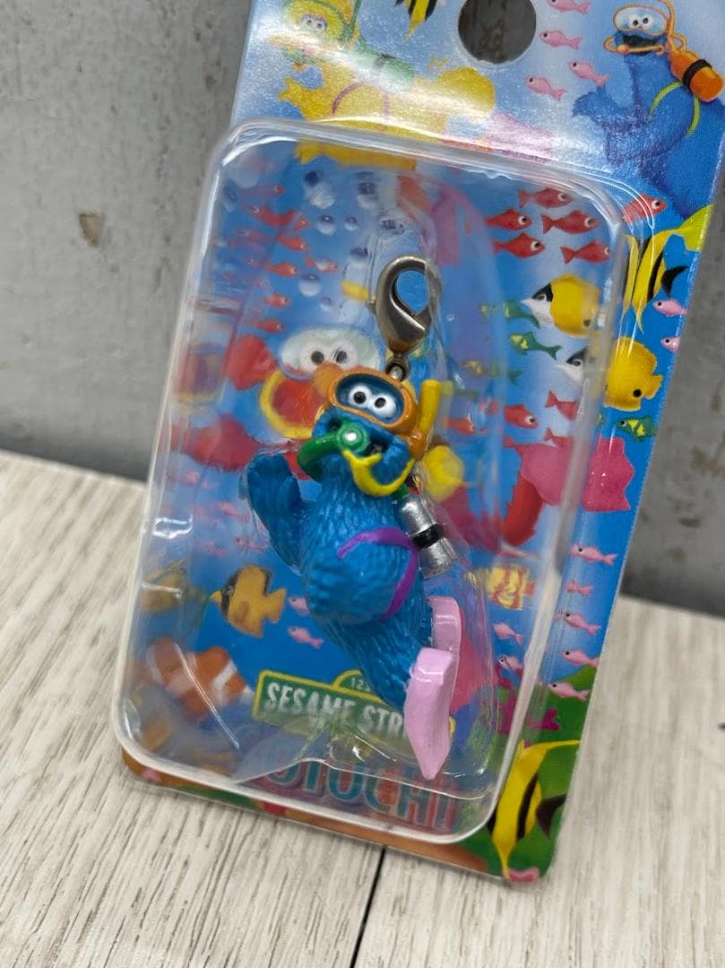 希少 当時物 セサミストリート 水族館 ファスナーマスコット 24個 05年