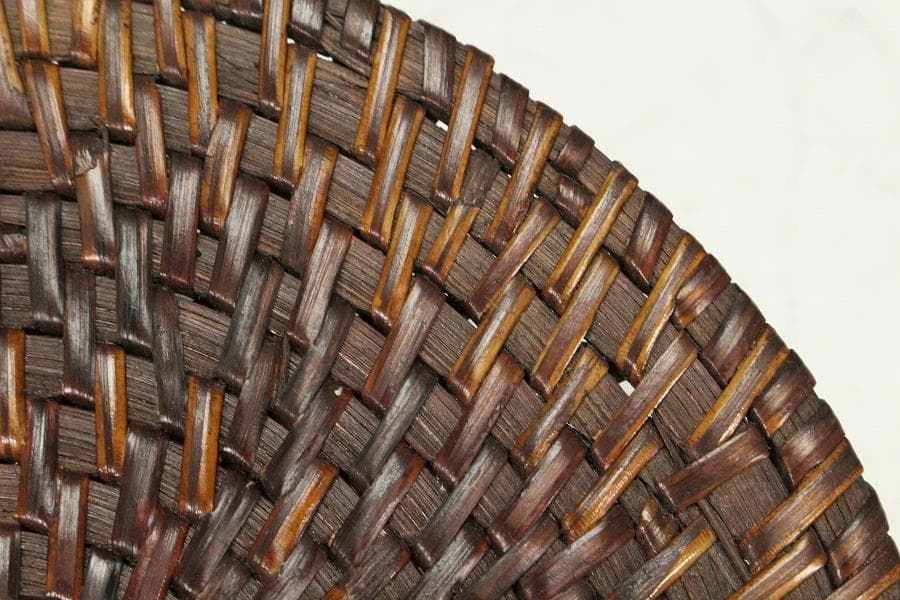 煎茶 古竹藤網 円形 瓶敷 大小 六件 まとめて(K-A908)