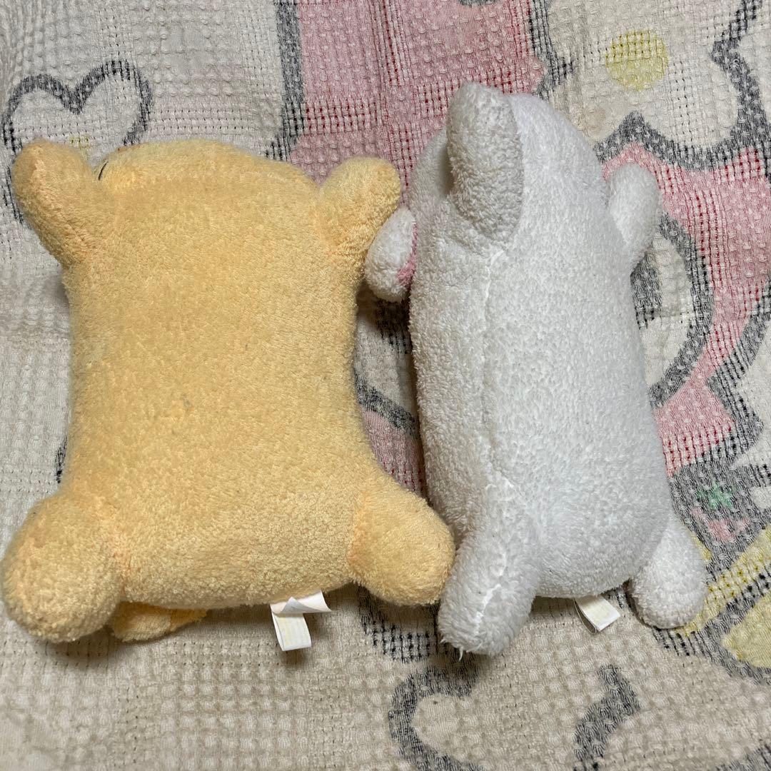 フリッカまつもと　ウサギ＆タヌキ　ぬいぐるみ　中古品　バラ売り不可