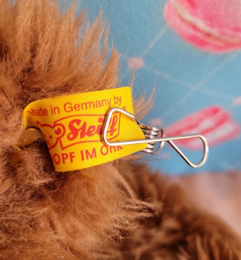 シュタイフ　Molly Teddy（モリーテディ）19678 ブラウン　リボン