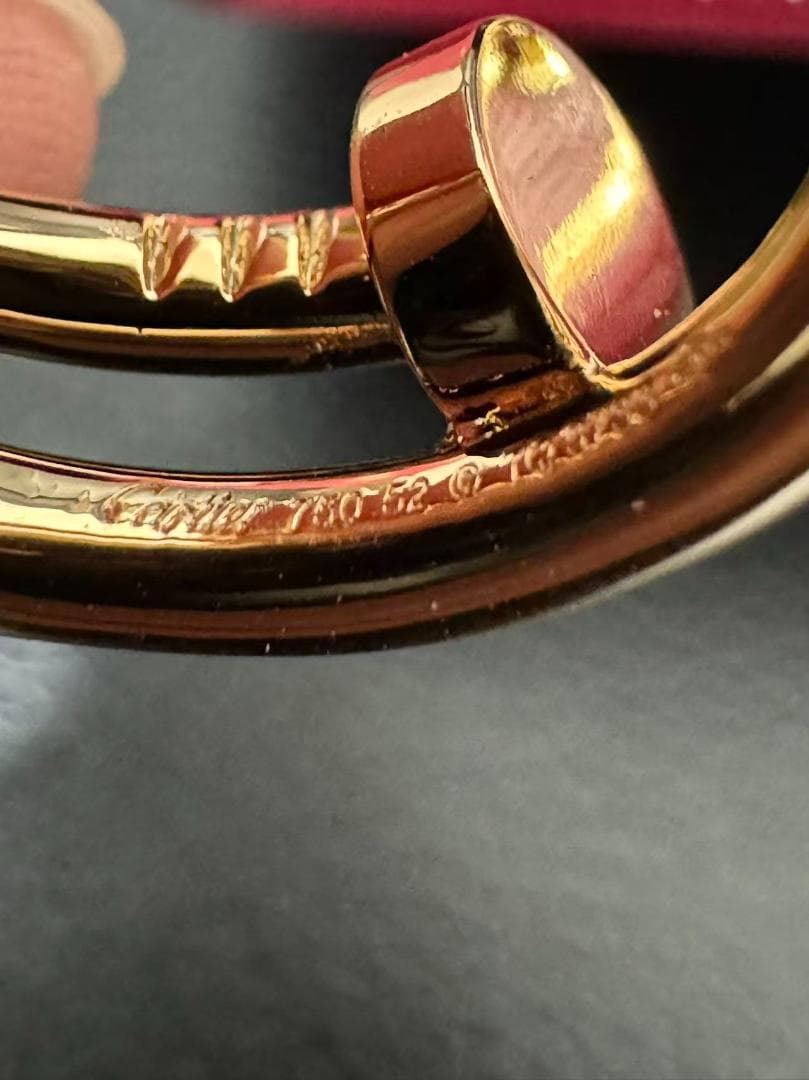 アン クル リング イエローゴールド 52