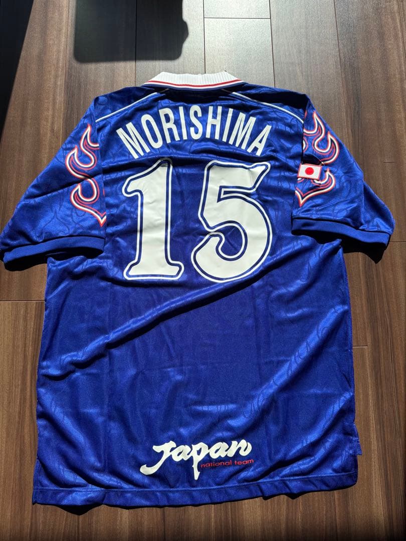 98 フランスW杯 日本代表ホームユニフォーム　森島寛晃　タグ付き