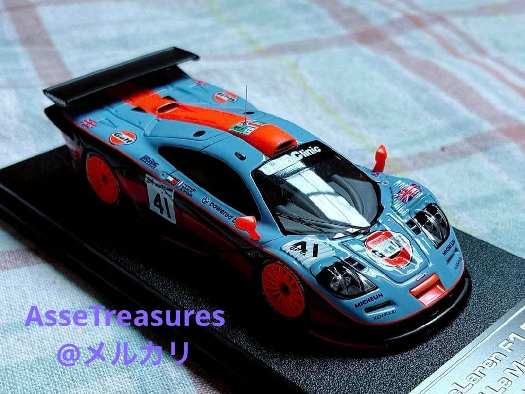 未使用 良状態 hpi 1/43 ガルフ・マクラーレンF1-GTR ル・マン仕様