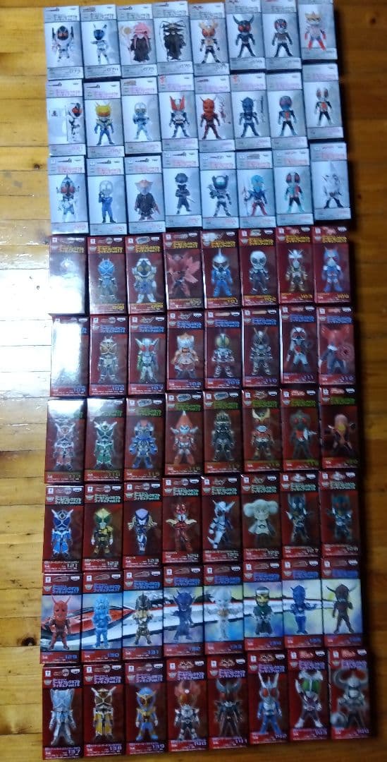 【未開封品144点】仮面ライダー ワーコレフィギュアvol.1〜vol.18