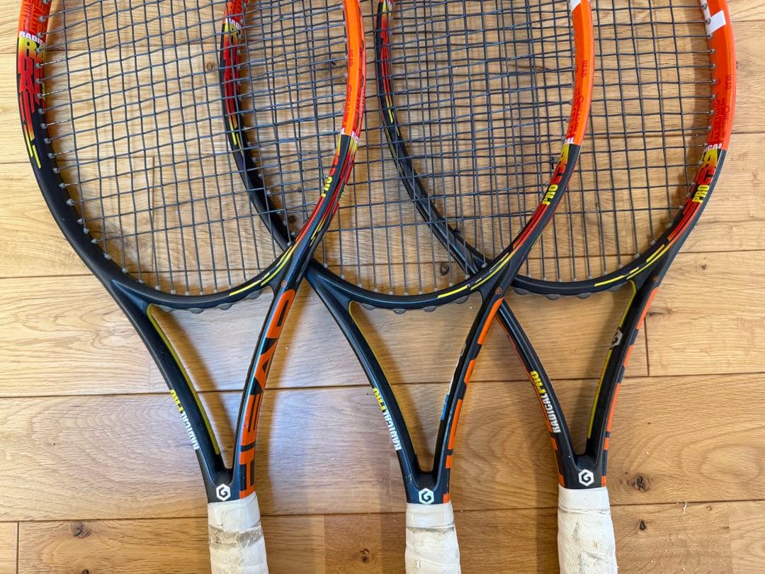 HEAD Radical Pro ラジカル プロ 硬式テニスラケット 3本