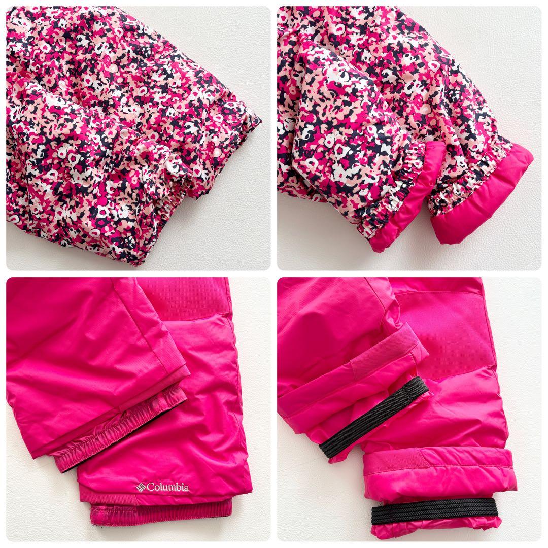 02485 コロンビア　キッズ　スキーウェア　セットアップ XXS ピンク