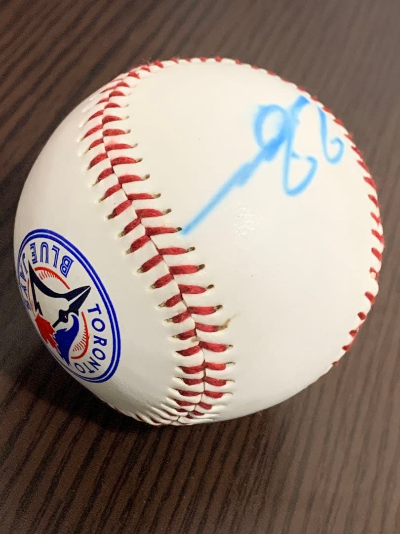 川崎宗則 直筆サインボール MLB ブルージェイズ【試合前練習・本人手渡し】