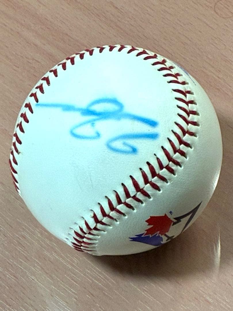 川崎宗則 直筆サインボール MLB ブルージェイズ【試合前練習・本人手渡し】