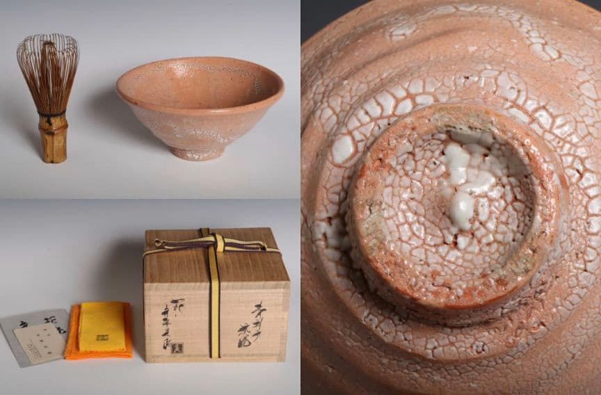 【最上位】萩焼　蓮光山　守繁栄徹　青井戸茶碗　　李杓光の高弟、山崎平左衛門古窯