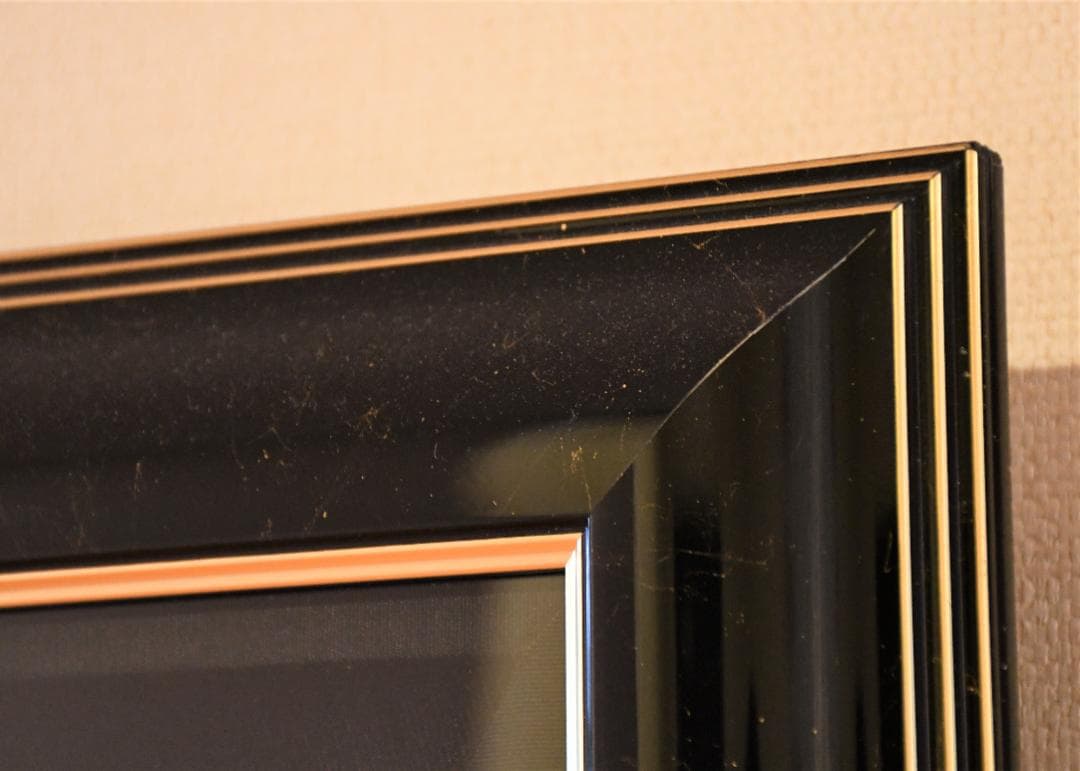 松本零士　【エメラルダス】 ピエゾグラフ キャンバス使用　直筆サイン入り　版画