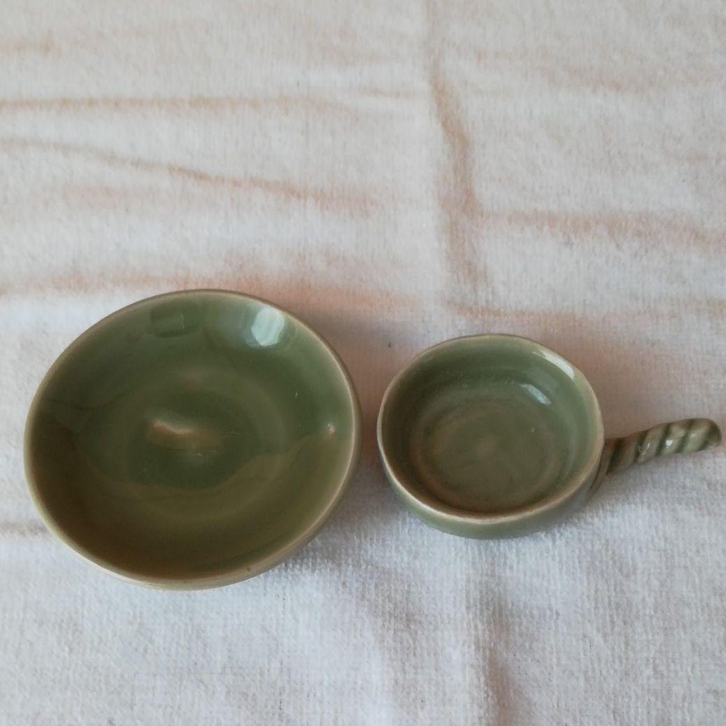 青磁　茶香炉　手作り