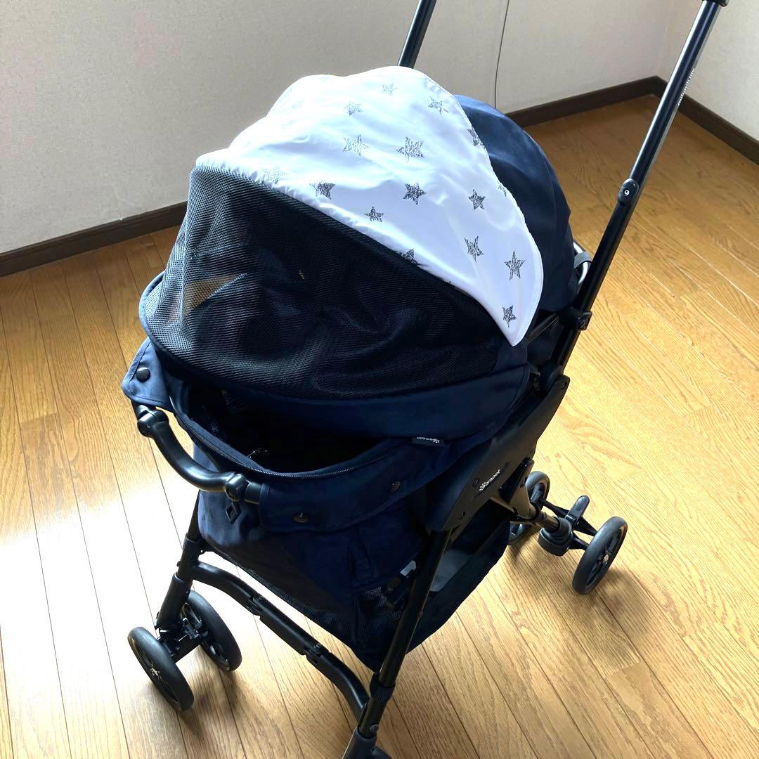 コンビ ペット用カート ミリミリライト アルファ EG ロング D ネイビー