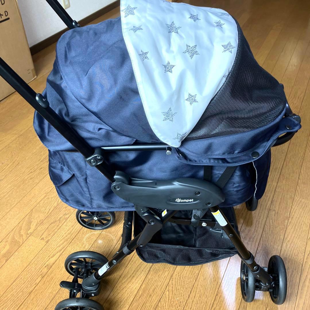 コンビ ペット用カート ミリミリライト アルファ EG ロング D ネイビー