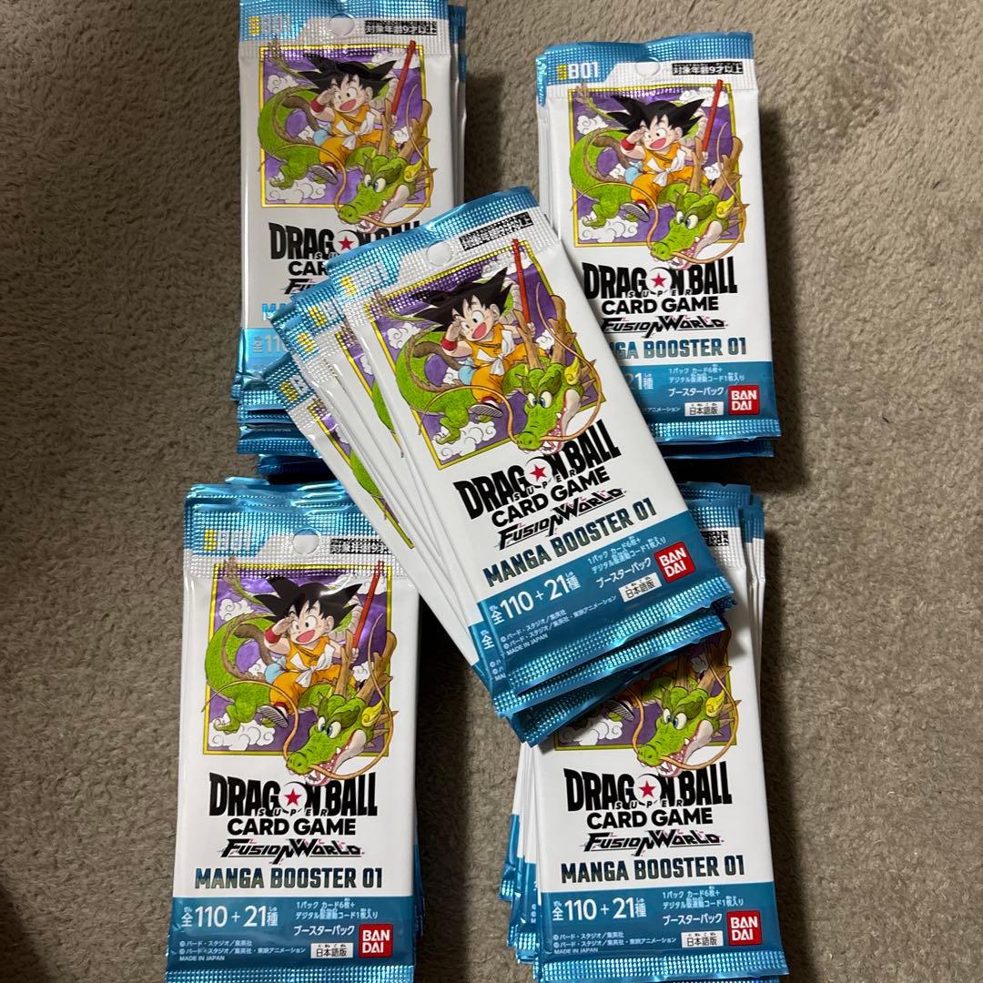 ドラゴンボールカードゲーム マンガブースター01 バラ43パック　サーチ済み