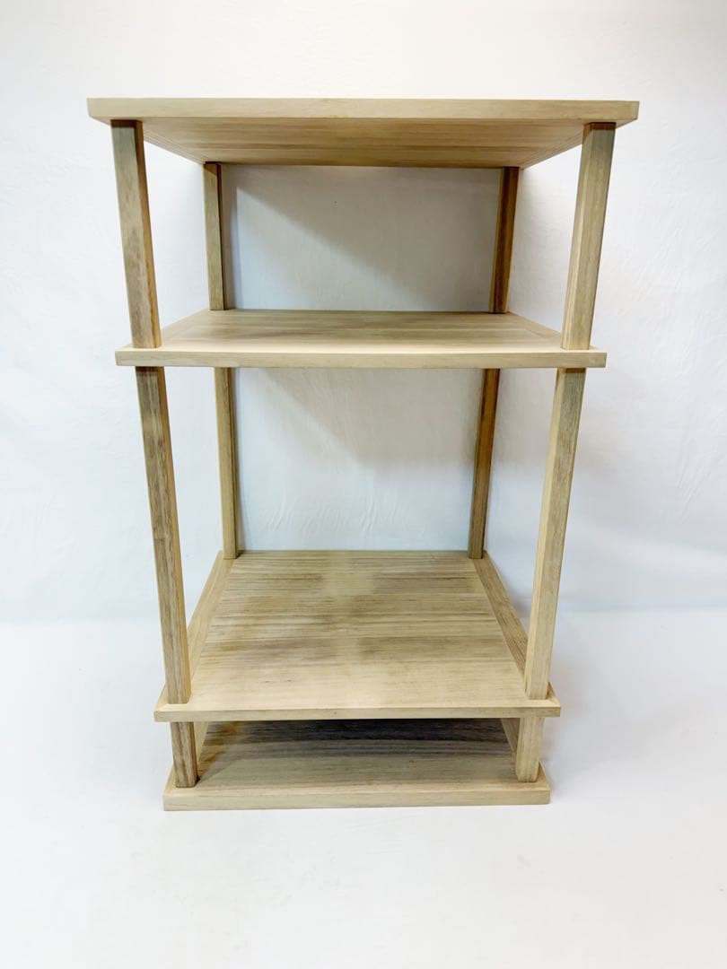 ほぼ未使用 茶道具 可映作 桐木地 米棚 江戸千家流儀好み 組み立式 元箱