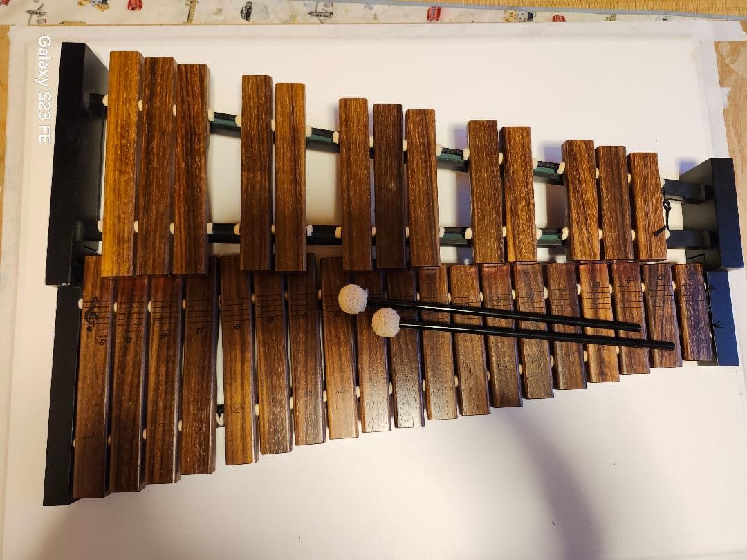 木製木琴 マレット付き 約90cm