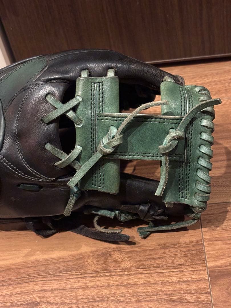 Rawlings 硬式野球グローブ 右投げ 黒/緑 内野用