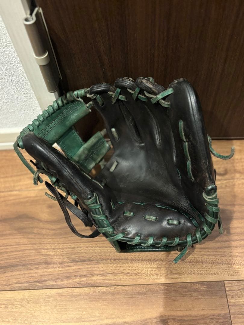 Rawlings 硬式野球グローブ 右投げ 黒/緑 内野用