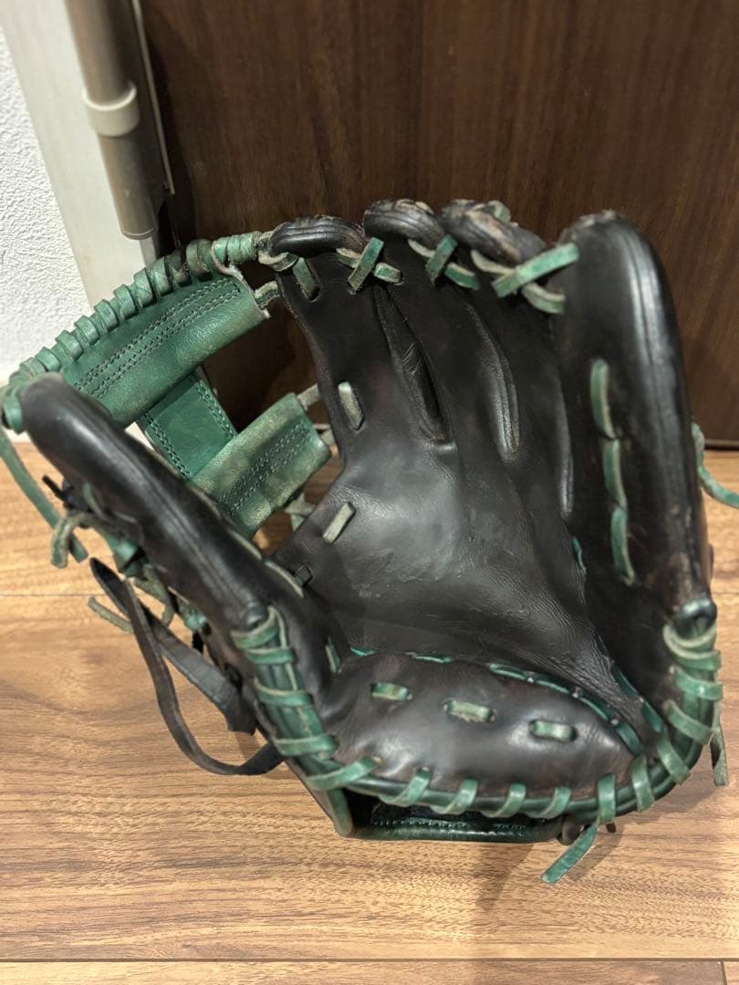 Rawlings 硬式野球グローブ 右投げ 黒/緑 内野用
