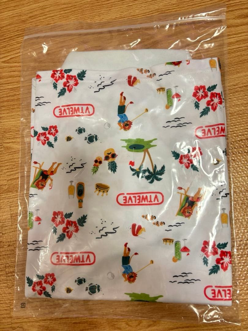 V12 ホワイト ポロシャツ 新品