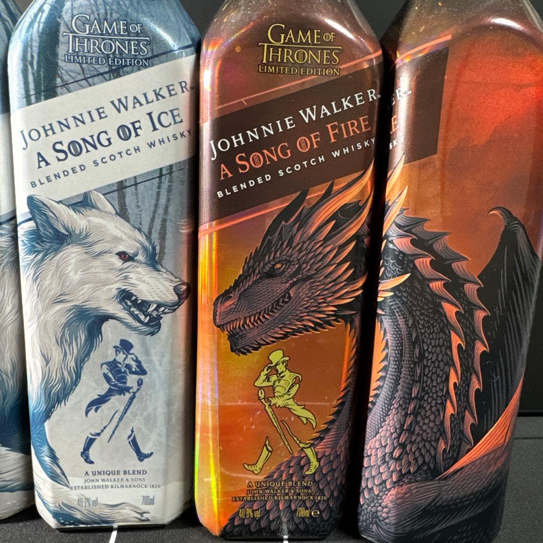 【限定版】【新品】ジョニーウォーカー×ゲーム・オブ・スローンズ 4本セット