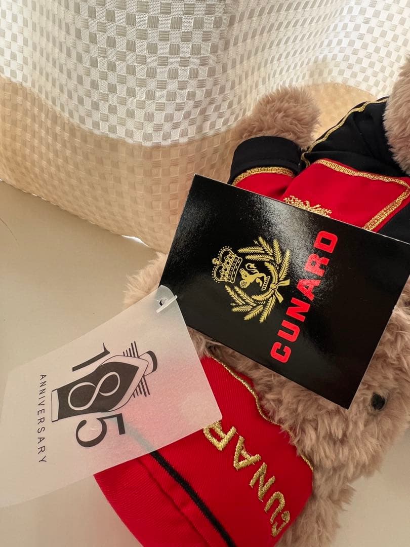 テディベア　クイーンエリザベス号　キュナード社185周年記念