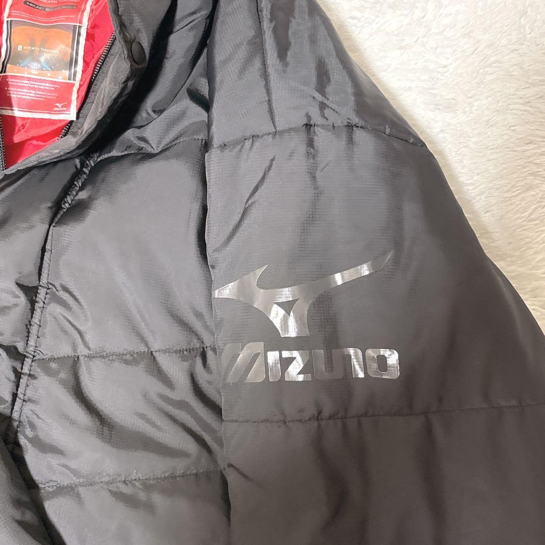 【秋冬】ミズノ ブレスサーモ ベンチコート 中綿ロングコート サッカー XL