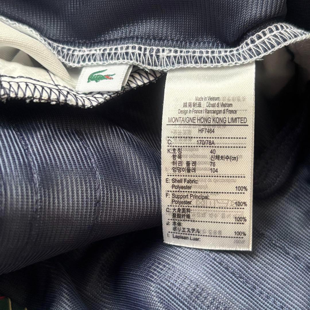 新品 タグ付 ラコステ ゴルフ パンツ チェック柄 レディース XL ◎